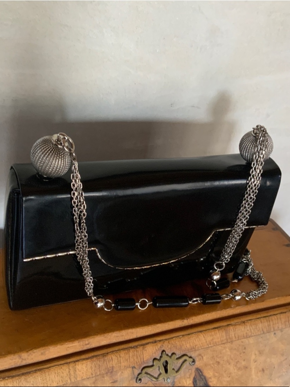 Cesare Piccini x Charles Jourdan Vintage Patent Shoulder Bag - Picture 7 of 16